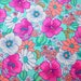 Floral Print Lycra/Spandex 4 way stretch Matt Finish Fabric