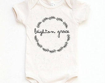 Custom Baby Gift, Custom Baby Onesie, Name Onesie, Baby Girl Gift, Baby Shower Onesie, Newborn Photo Outfit, Baby Girl Take Home Outfit