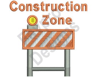 Construction Zone - Machine Embroidery Design
