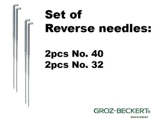 Reverse Felting Needles Set, 4 pcs.