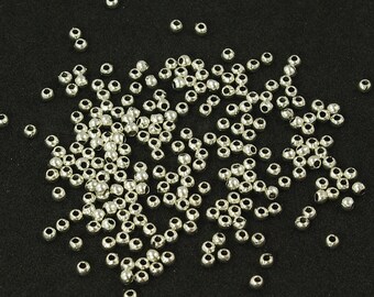 Simple Plain Pewter Spacer Beads 3mm - 200