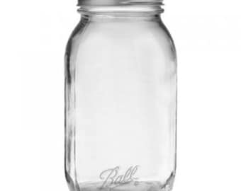 Ball Smooth Sided Mason Jar Regular Mouth 32 oz