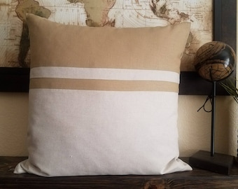 Color Block Pillow Decorative Pillow Pillow Cover Throw Pillow Colorblock Pillows Linen Pillow Case Modern Pillow Natural Linen Pillow Cover