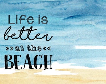 Beach Frame 8"x10" - Beach Chic - Summer Lovin' Fun! - Unique gift for a beachy beauty :)