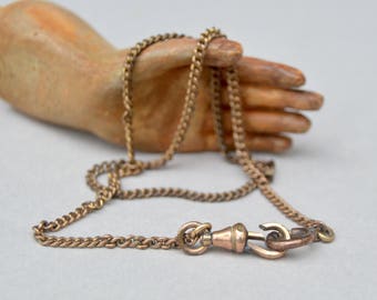 Antique Gold Plated Watch Chain