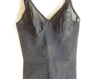 Body lingerie 1960 - black body lingerie -sculpting body
