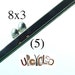 Final Sale (5) 8x3 nickel-free EleganceLock(TM) Defective Purse Frames used to make the Snappy(TM) Wallet Clutch