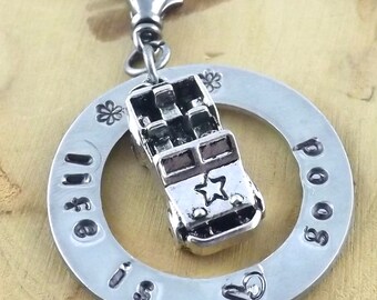 Life Is Good Jeep hand stamped metal pendant charm necklace OIIIIIIIO