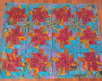 RESERVED -- Vintage patchwork lap quilt