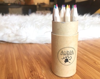 Travel Coloring Pencils mini sharpener colored mothers day cute pack friend gift fun draw