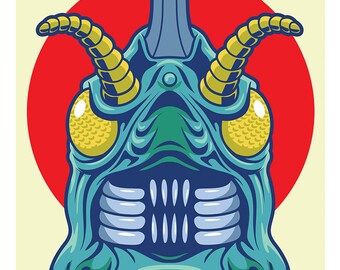 Megalon 11x17 print