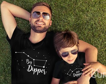 Brother shirts father and son matching shirts dad and son matching shirts big dipper little dipper big brother little brother shirts