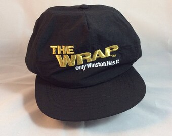 Vintage Winston Cigarettes The Wrap 90s Snapback Hat - brand new never worn