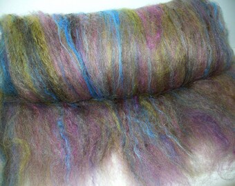 Multi Fibered Batt for Hand Spinning Yarn