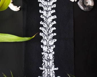 Spine Back Patch - White Ink