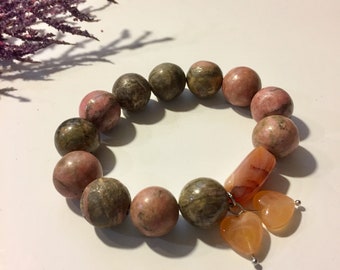 Marbled Hearts Bracelet