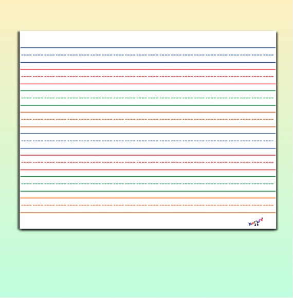 items similar to printable lined paper large lined paper 3 lined