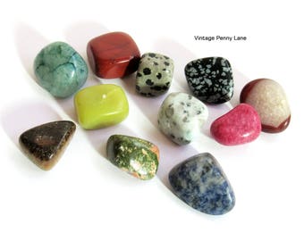 Various Polished Stones, Minerals, Agates, Tumbled Rocks