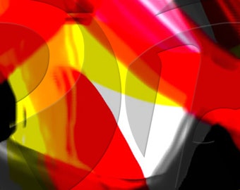 Colors Abstract - Digital Art print - Horizontal