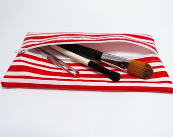 Flat pencil case/ makeup bag/ brush case