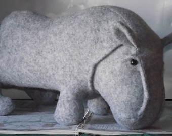 HIPPO Hippopotamus Hippopotomus Stuffed Animal Pattern to Sew