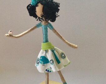 Spring Collection! This collection of bendy girls are friends enjoying spring! This little one is dress in her Sunday best!