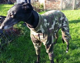 Greyhound & Whippet Pyjamas In the Army Now