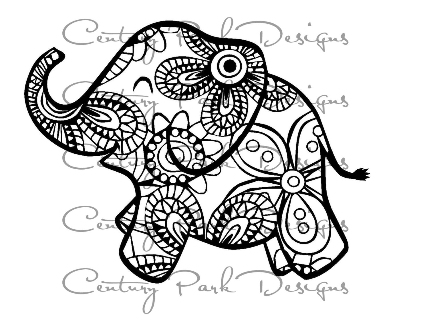 Download Baby elephant svg - 003 mandala SVG/JPEG / PNG /pdf /use ...