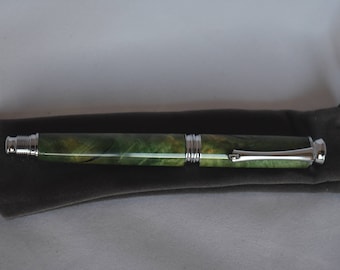 Green Box Elder Metro Rollerball Pen