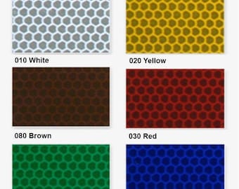 Highly Reflective Vinyl Sheets - Oralite 5800 - 9.8" x 7.8" (25 x 20 cm). 6 colors available. Decal Vinyl, Self Adhesive Vinyl, Craft Vinyl