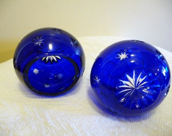 Star-etched Votive Candle Holder