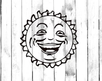 Smiling Sun, Sunshine - Car/Computer/IPhone/Truck/Home/Laptop Decal