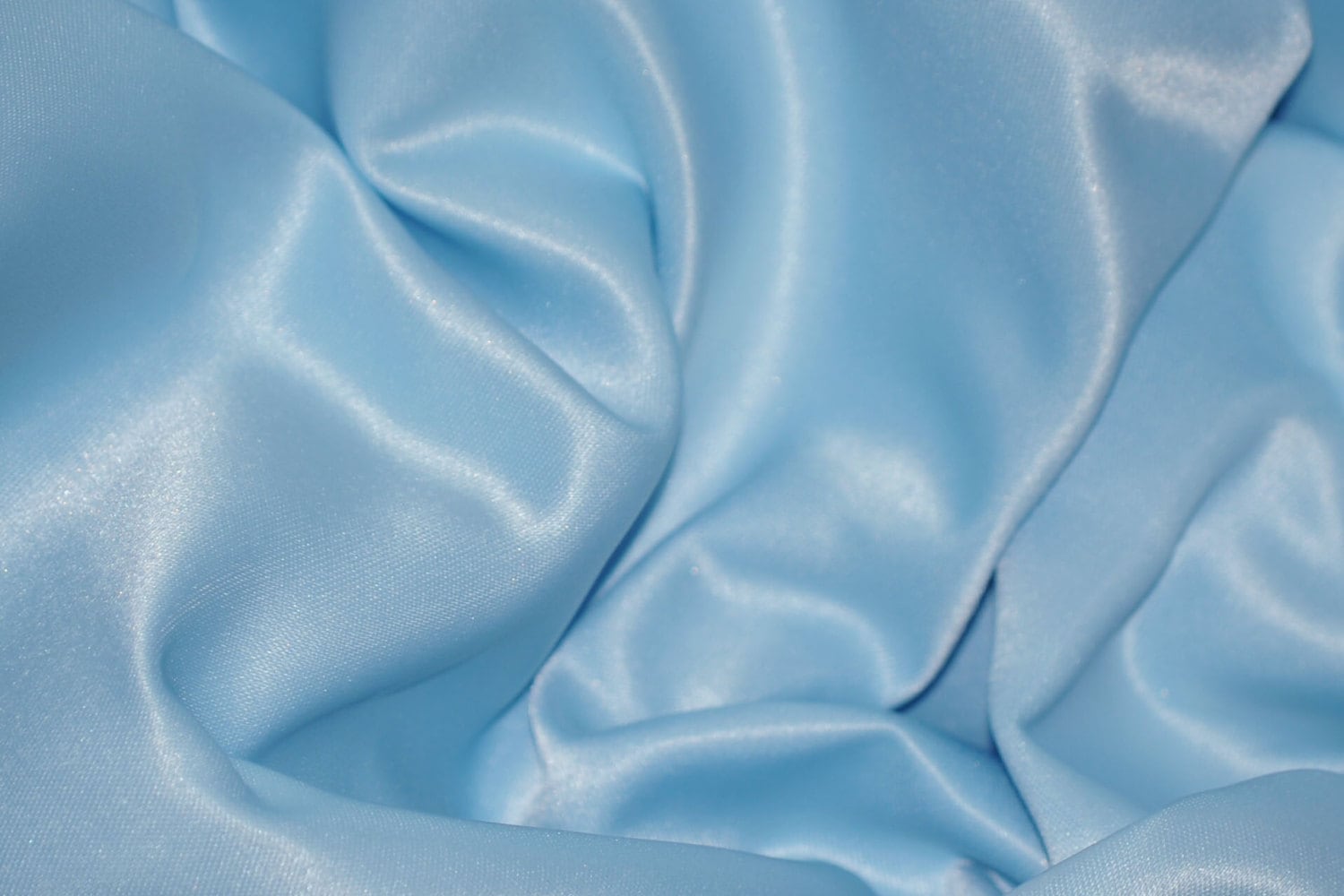 Silk satin baby blue Fabric blue sky Supplies Fabric by yard