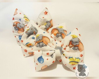 Dumbo Bow, Dumbo, Disney, Disneyland, Elephant, Circus, Baby Dumbo, Dumbo Hair Bow, Clown