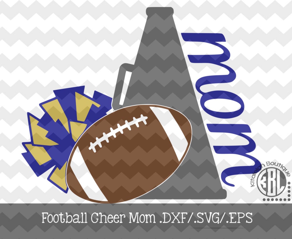 Download Football Cheer Mom File INSTANT DOWNLOAD in dxf/svg/eps for