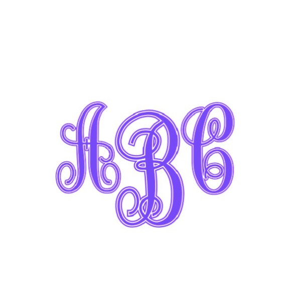 Download Vine Outline monogram font SVG Cut Files Instant Download