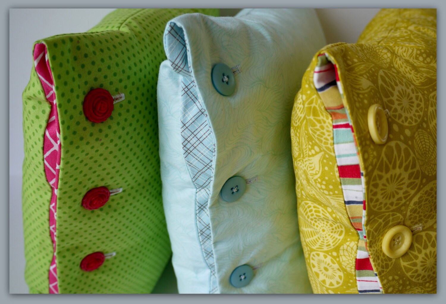 Button Cushion Cover Sewing Pattern