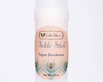 Tickle Stick Vegan Deodorant 3oz / All-Natural / Aluminum-Free / Organic / 6 ingredients Kill Odors on Contact!