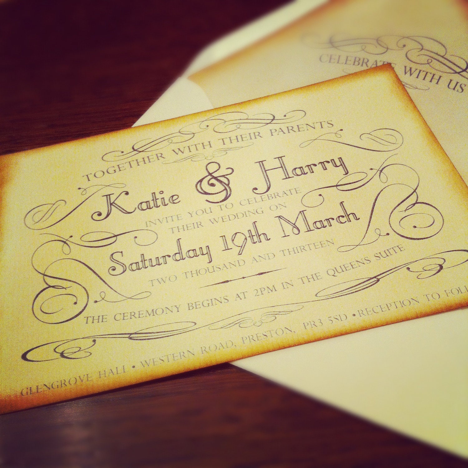 Regency Wedding Invitation