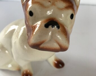 Vintage Ceramic Boxer Dog Figurine