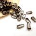 20/50/100 Gunmetal Snap On Bails - 32-4