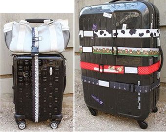 Double-sided luggage strap