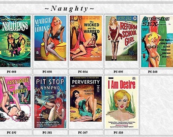 Pulp Fiction Postcards Set of 9 - NAUGHTY
