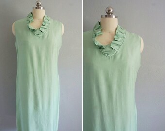 vintage Hart-Albin shift dress | vintage dress | vintage green dress