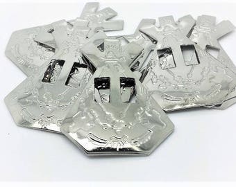 10 metal Teepee Conchos 5cm x 4cm Native American Adornments