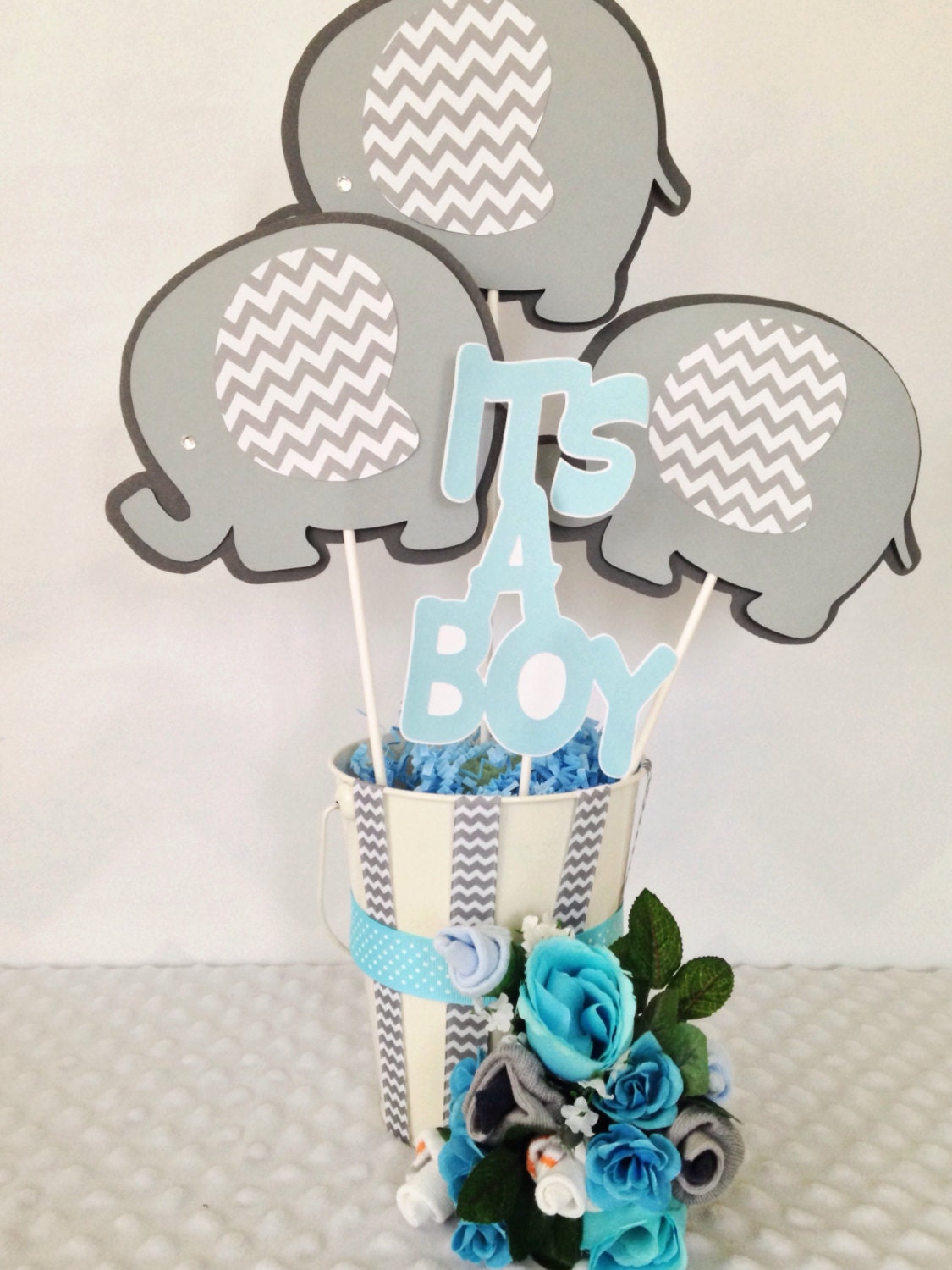 Elephant Baby Shower Centerpiece Elephant Theme Baby Shower Party