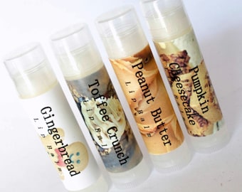 Lip Balm Bundle Of 3 Shea Butter Cocoa Butter Lip Care Tube Pick Own Scent
