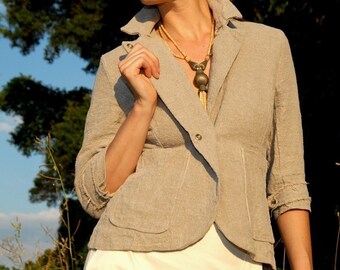 ORGANIC Hemp Blazer, made to order