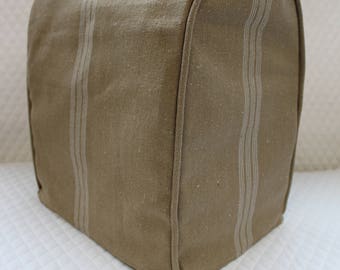 Brown Feedsack KitchenAid Mixer Cover
