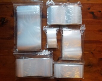 100 pcs - 2" x 2" Clear Zip Lock Bag 2 mil, Reclosable Resealable Plastic Storage Jewelry Beads Small Parts Ziplock Craft Baggie